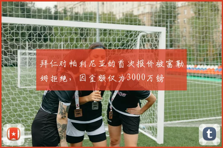拜仁对帕利尼亚的首次报价被富勒姆拒绝，因金额仅为3000万镑